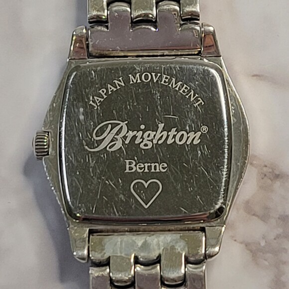 Brighton Berne silver plated watch Pebble Collection STYLE W10330 - Picture 2 of 13